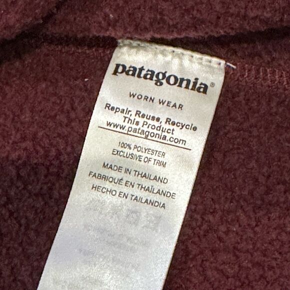 Patagonia Womens Better Sweater 1/4-Zip Dark Currant Size Medium Style 25617 - Picture 4 of 5